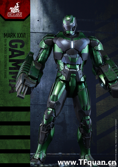 Hottoys新品 MMS332《鋼鐵俠3》 -鋼鐵俠MK26 伽瑪 Gamma 限定版