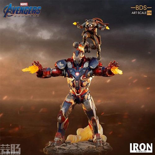 Iron Studios推出《復仇者聯盟4：終局之戰》1/10鋼鐵愛國者和火箭熊雕像