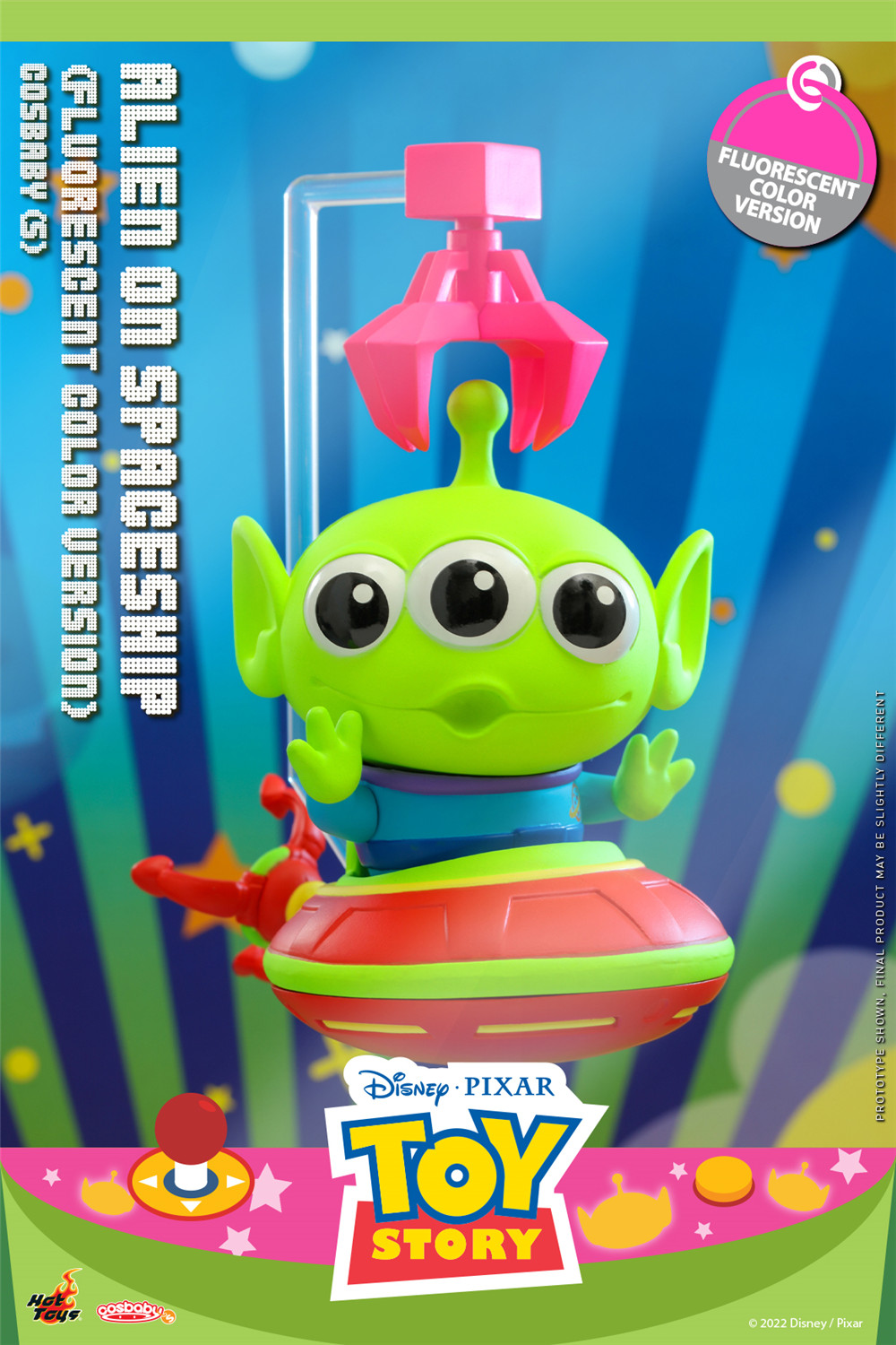 Hot Toys推出《玩具總動員》三眼仔連宇宙飛船（熒光色版）COSBABY(S)迷你人偶?