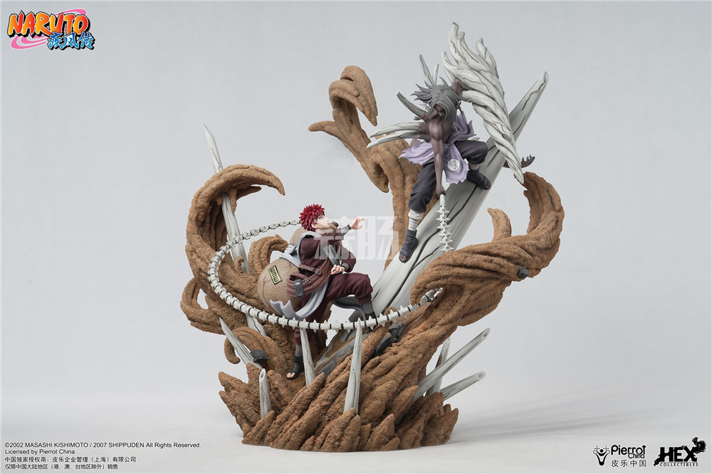 HEX Collectibles推出EDS《火影忍者》我愛羅VS君麻呂 1/6雕像