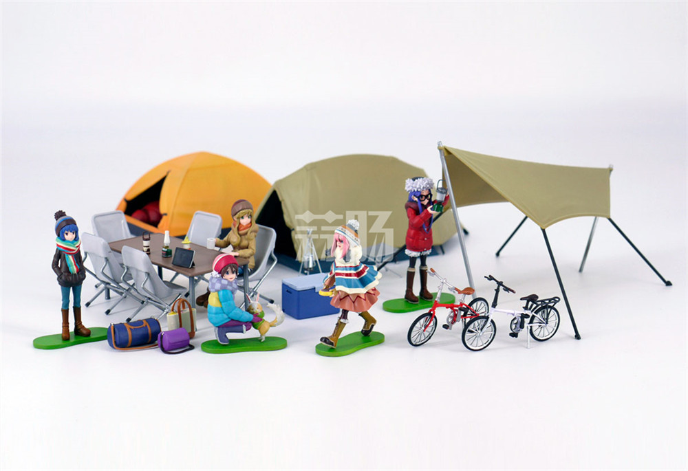海洋堂再版ARTPLA《搖曳露營△》露營套裝1/24模型扭蛋